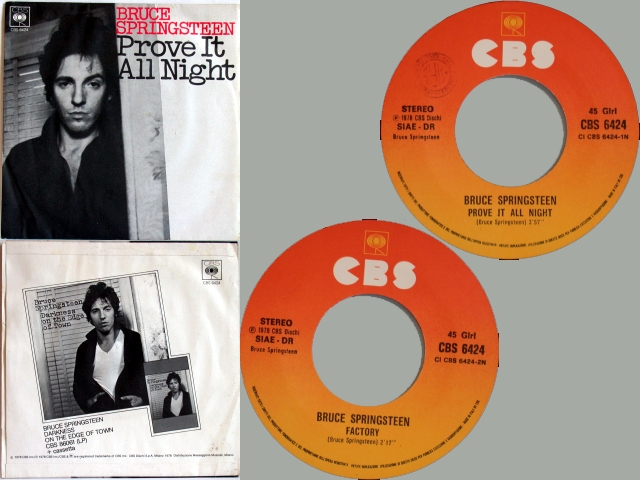 Bruce Springsteen - PROVE IT ALL NIGHT / FACTORY